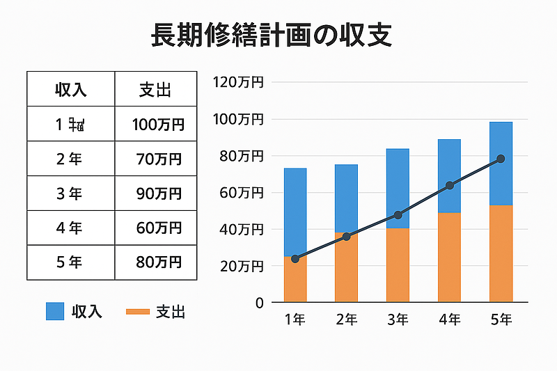 長期修繕計画の収支