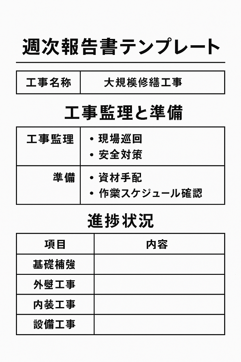 工事監理と準備