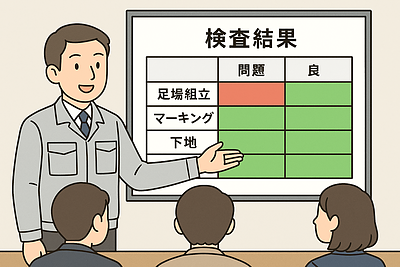 定例会議と検査について
