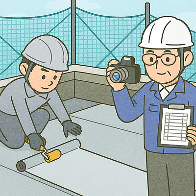 防水工事の監理業務について