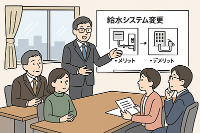 給水システム変更について