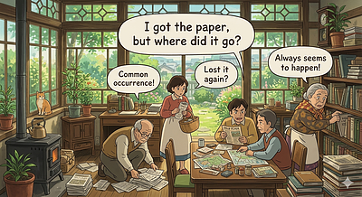 「紙もろたけど、どこいった？」問題、あるある