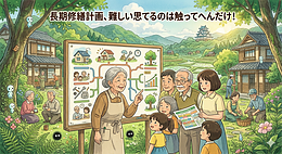 「長期修繕計画、難しい思てるのは触ってへんだけ！」