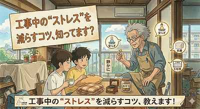 ④「工事中の“ストレス”を減らすコツ、知ってます？」