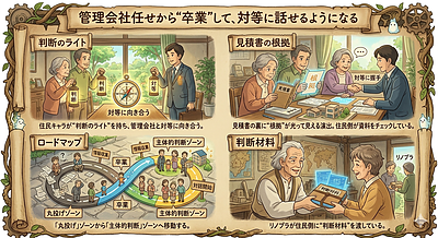 ④管理会社任せから“卒業”して、対等に話せるようになる