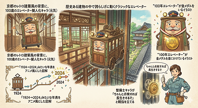 ④【100年動くエレベーターがある国、日本】
