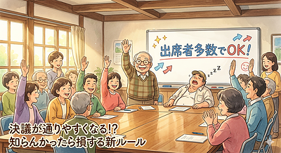 ②「え、決議が通りやすくなる！？“知らんかったら損する”新ルール」