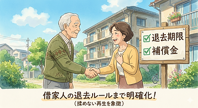 ⑤「借家人の退去ルールまで明確化！“揉めない再生”の時代へ」