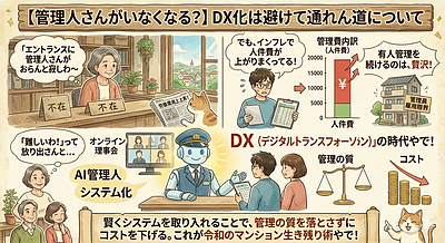 3：【管理人さんがいなくなる？】DX化は避けて通れん道