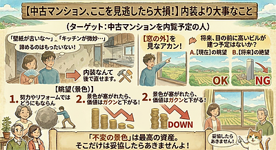4：【中古マンション、ここを見逃したら大損！】内装より大事なこと