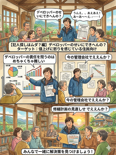 2：【犯人探しはムダ？編】デベロッパーのせいにできへんの？
