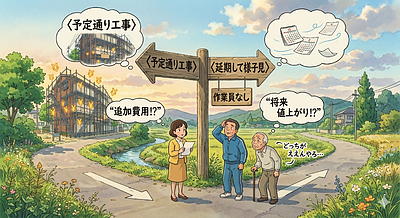 ①【いま工事中のマンションへ】足場が“置いてあるだけ”でもお金かかるって知ってました？