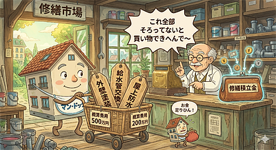 ④　スーパーの買い出しと一緒！？修繕計画の構成をざっくり解説