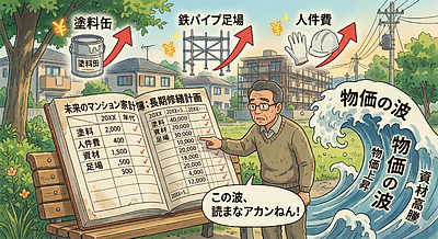 ①　長期修繕計画は“未来の家計簿”やねん！物価の波を読まなアカン
