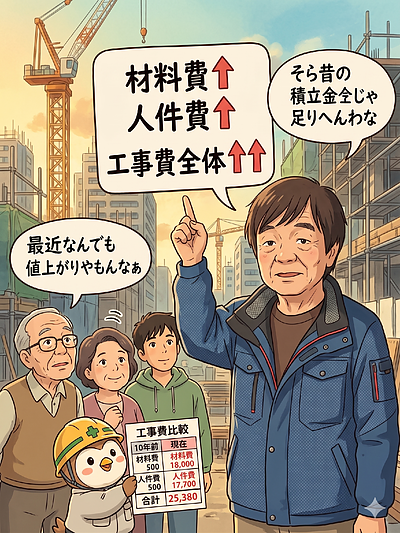 ③『物価も工事費も上がってる時代やからこそ、計画もアップデートや』