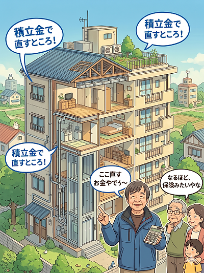 ①『修繕積立金って、どこに使われてるん？をズバッと解説』