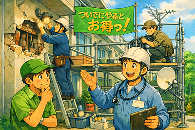 ③『付帯工事って何？ついでにやっとくと効率ええ工事や』