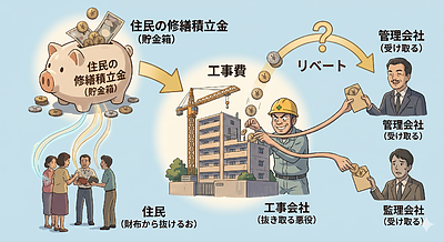 ★	修繕積立金がかすめ取られると何が起きるか