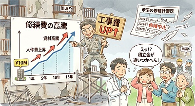 ④「修繕費は右肩上がり。談合されたら計画が崩壊するで」