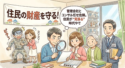 ⑤「管理会社とコンサル任せは危険。住民が“見張る”時代やで」