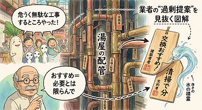 「業者の“おすすめ”は要注意や！悪気なく過剰提案してくるで」