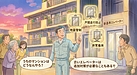 ④ 「設置基準が変わると、古いエレベーターは“追加対策”が必要になることもあるで」