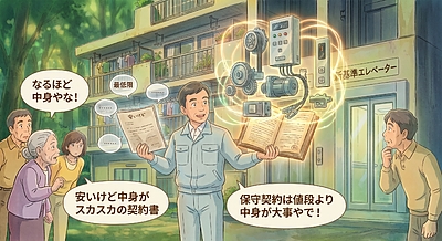 ⑤ 「保守契約の見直しは“値段より中身”が大事やで！」