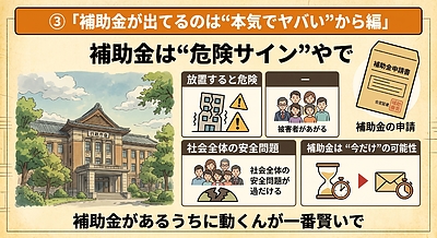 ③「国も自治体も補助金出してるのは“本気でヤバい”から編」