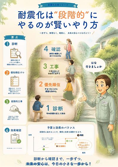 ④「耐震化は“段階的に”やるのがコツ」編