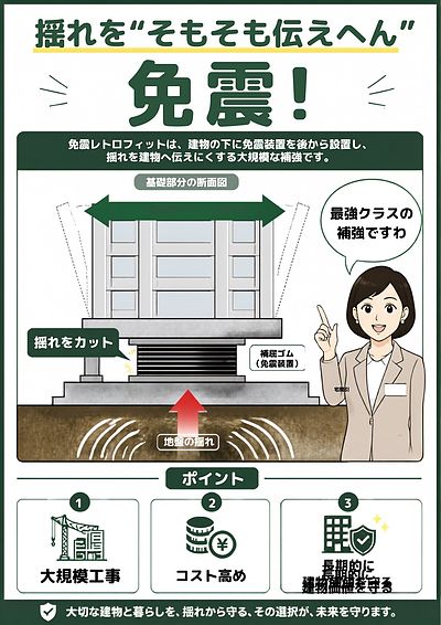 ⑤ 「揺れを“そもそも伝えへん”免震レトロフィット編」