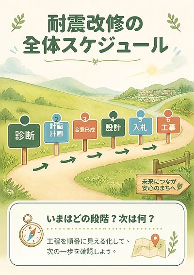⑤「全体のスケジュールを“見える化”して住民に安心してもらうんや」編
