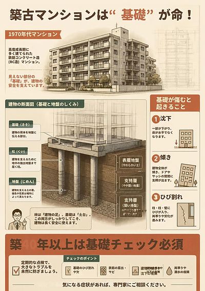 ③「古いマンションほど“基礎”が命やで」編