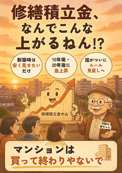 ① 『修繕積立金、なんでこんな上がるねん!?』国がついに本気出してきたで編