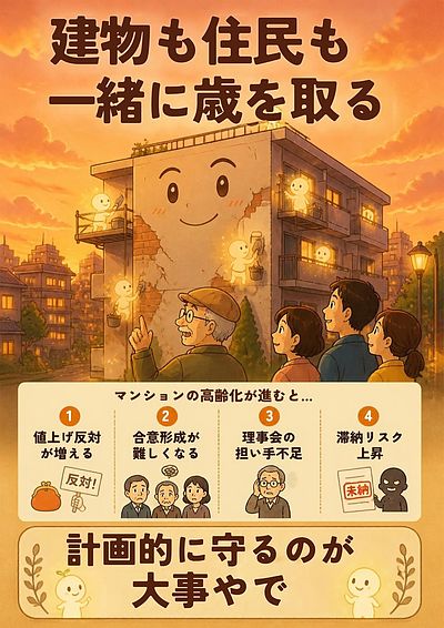 ⑤ 『マンションは“生き物”や。歳を取るのは建物も住民も一緒』編
