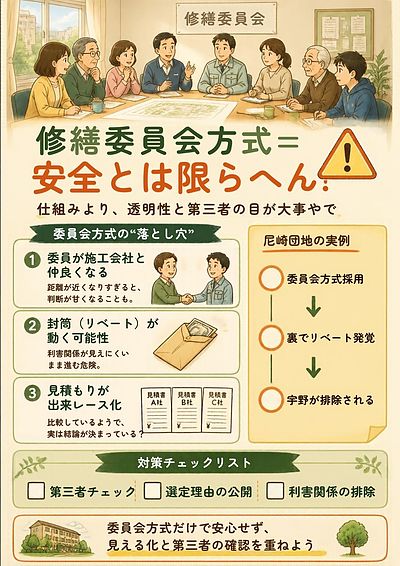 ②「修繕委員会＝安全」ではない