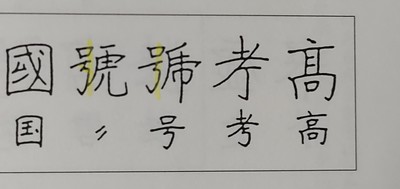 シリーズ【看板の字が読めないのはなぜ？】NO3　書写体を知れば行書のルールがよくわかる