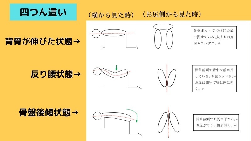 四つん這い