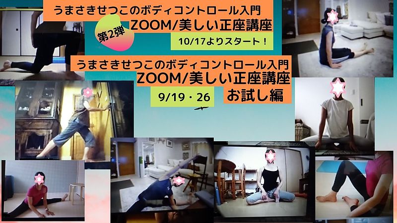 ZOOM/美しい正座講座・お試し編