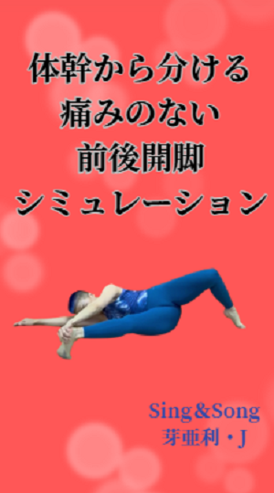 体幹から分ける痛みのない前後開脚シミュレーション 体幹から分ける痛みのない前後開脚シミュレーション