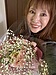 生徒さんから花束をいただきました　永田之子