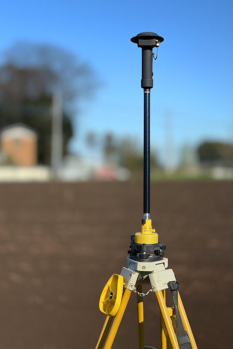 現地に公共座標を設置する観測