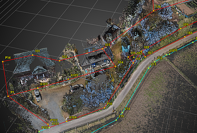 【水戸市】最新3Dレーザー測量で現況把握を劇的に効率化｜土地家屋調査士の実務レポート