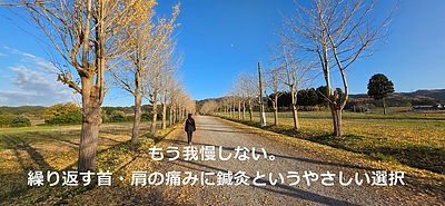 もう我慢しない。繰り返す首・肩の痛みに鍼灸というやさしい選択