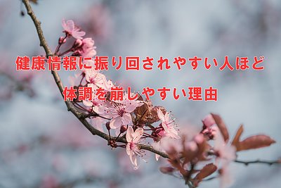 健康情報に振り回されやすい人ほど体調を崩しやすい理由