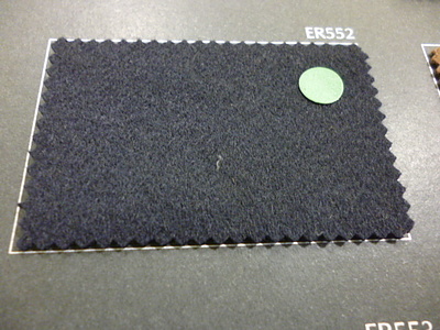 濃紺のカシミア100でチェスターのハーフコート