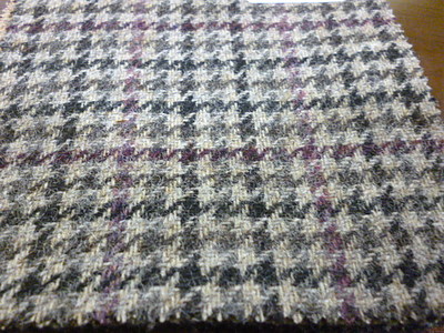 クラシカルなチェック柄の起毛したウール素材でオーダージャケット