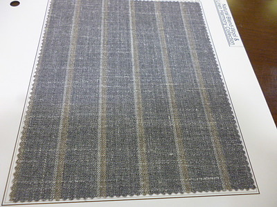 麻混紡の春の新作生地