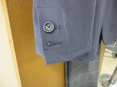 本切羽で袖口のおしゃれ感を演出