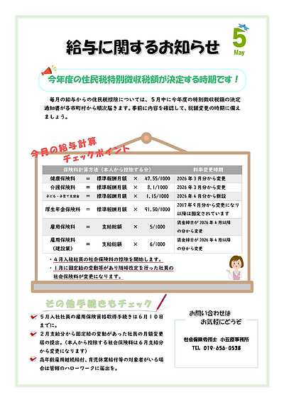 社会保険料率等について