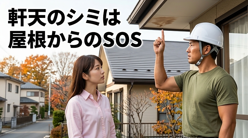 軒天のシミは屋根からのSOS 軒天のシミは屋根からのSOS
